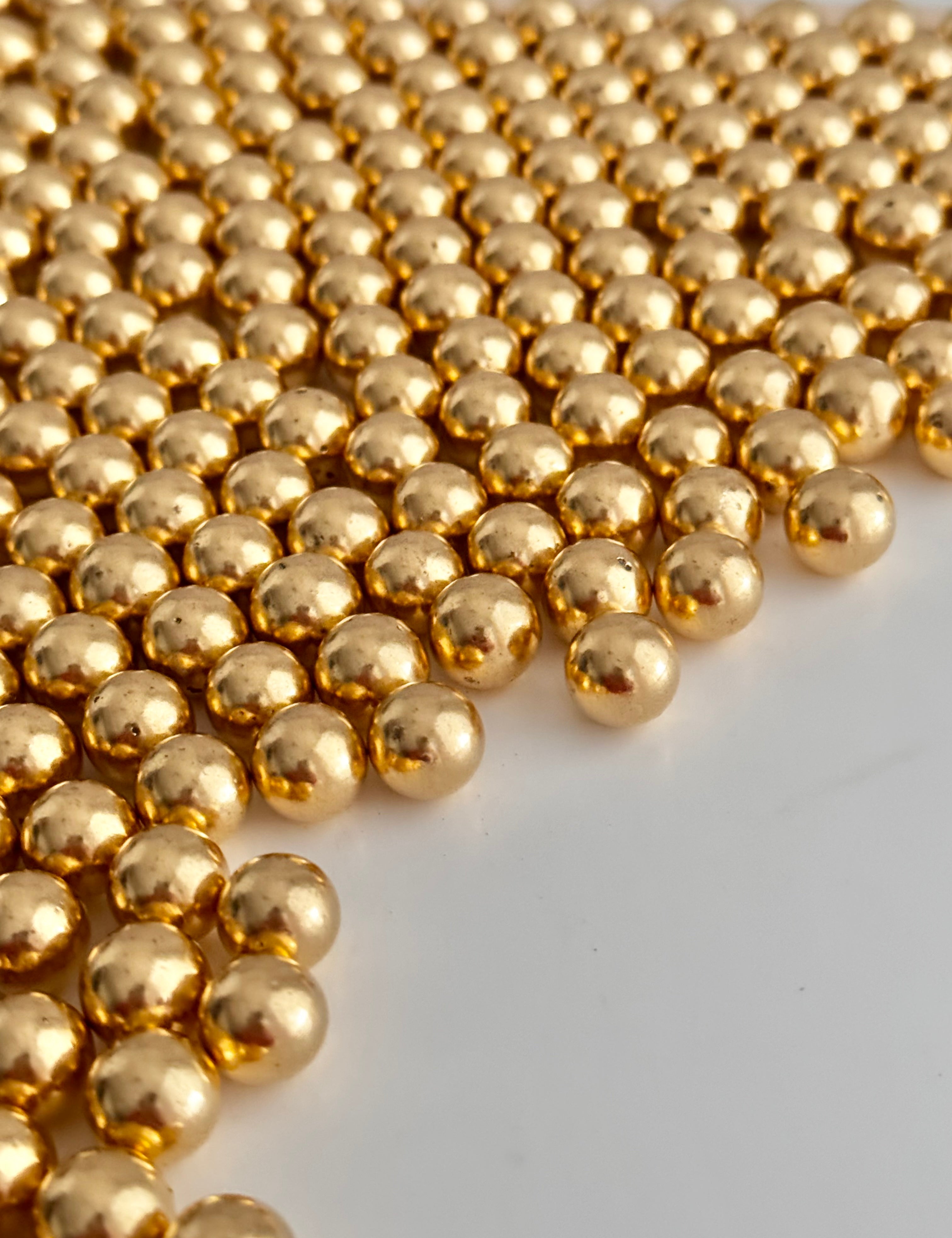 Gold Metallic Sprinkles 10mm - Sugary Solutions