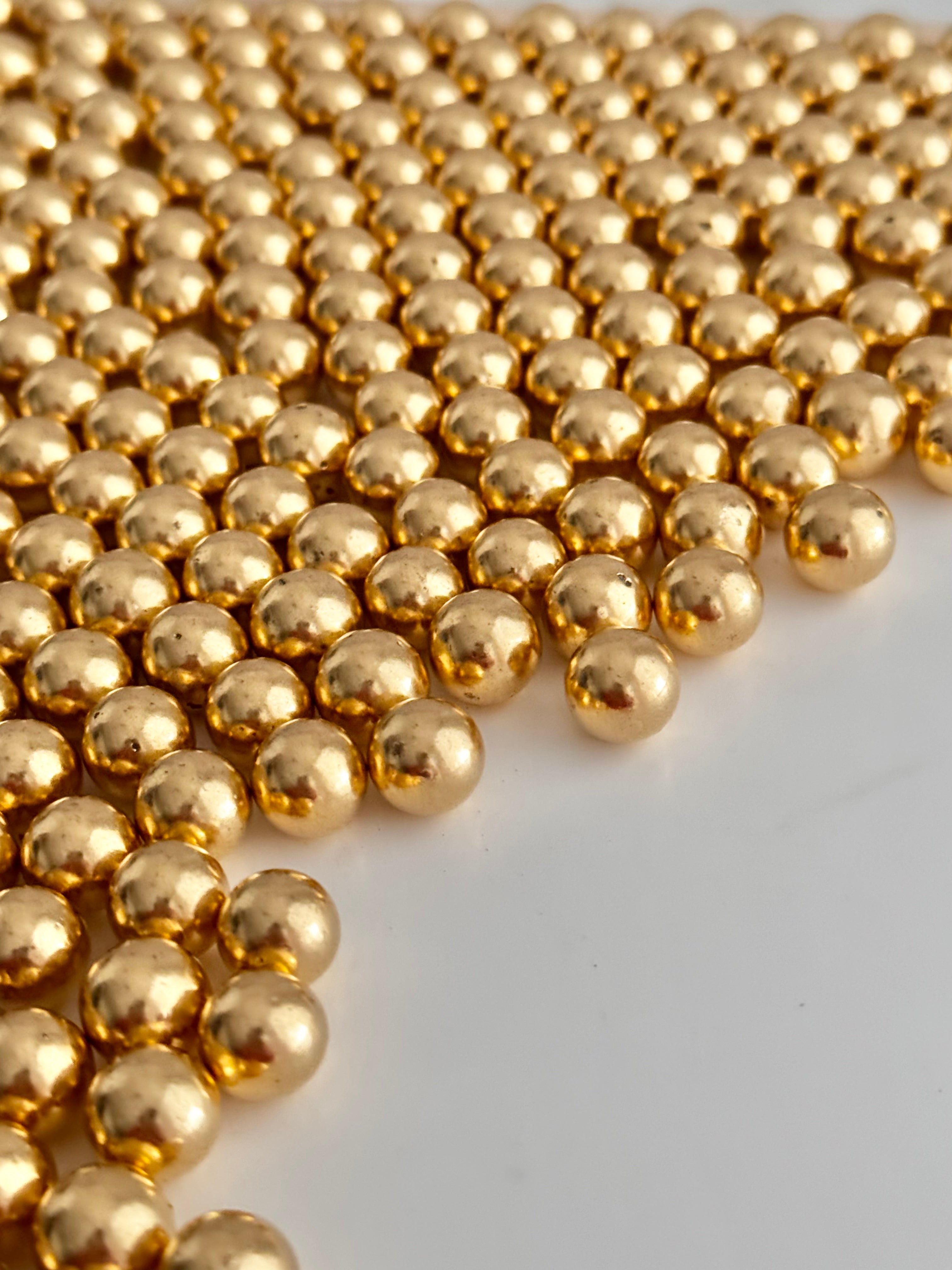 Gold Metallic Sprinkles 10mm - Sugary Solutions