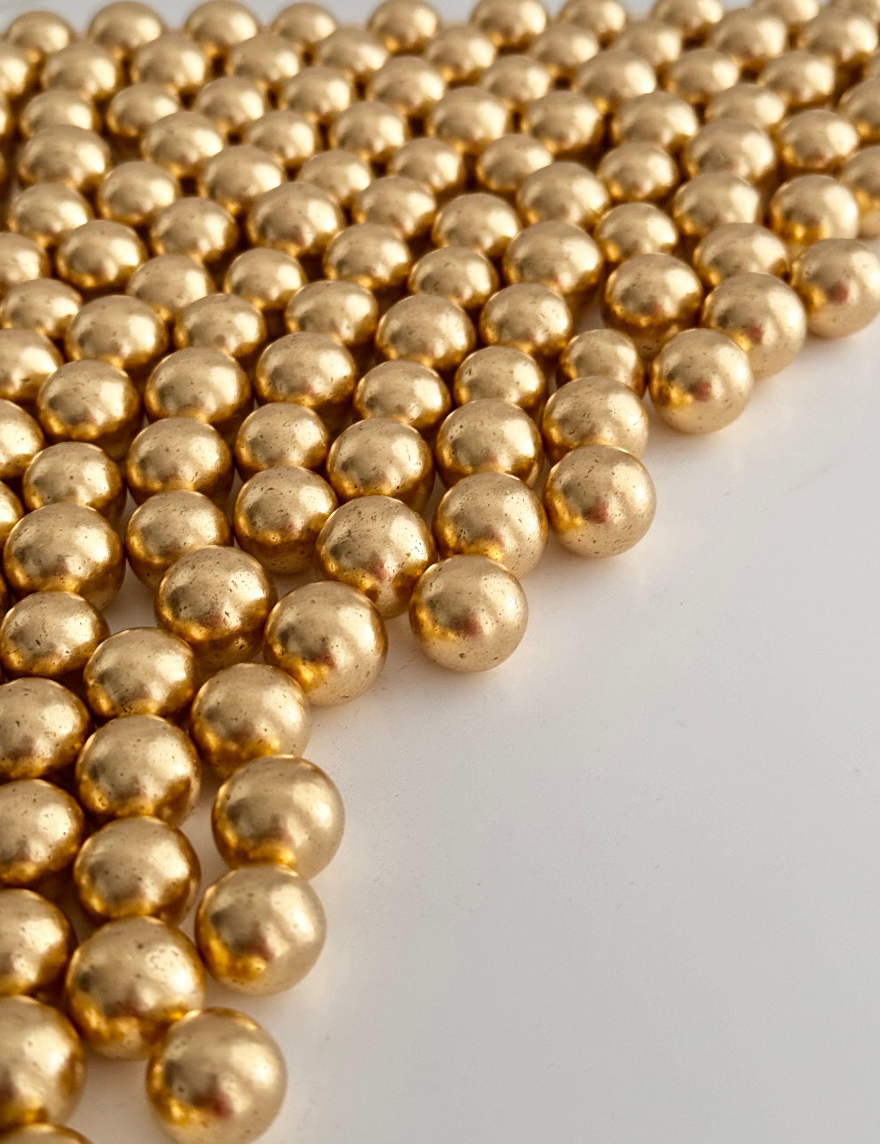 Gold Metallic Sprinkles 14mm - Sugary Solutions