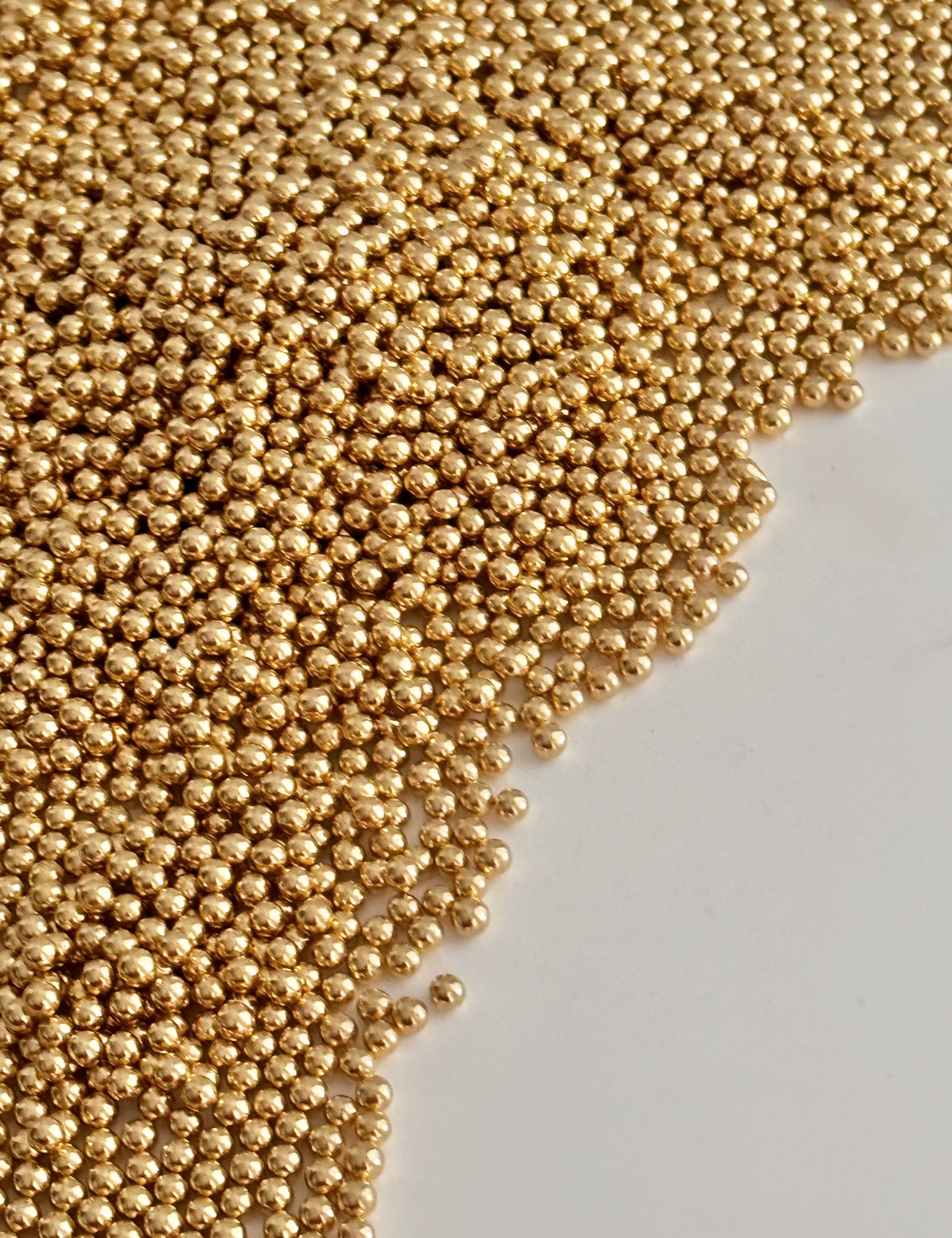 Gold Metallic Sprinkles 4mm - Sugary Solutions