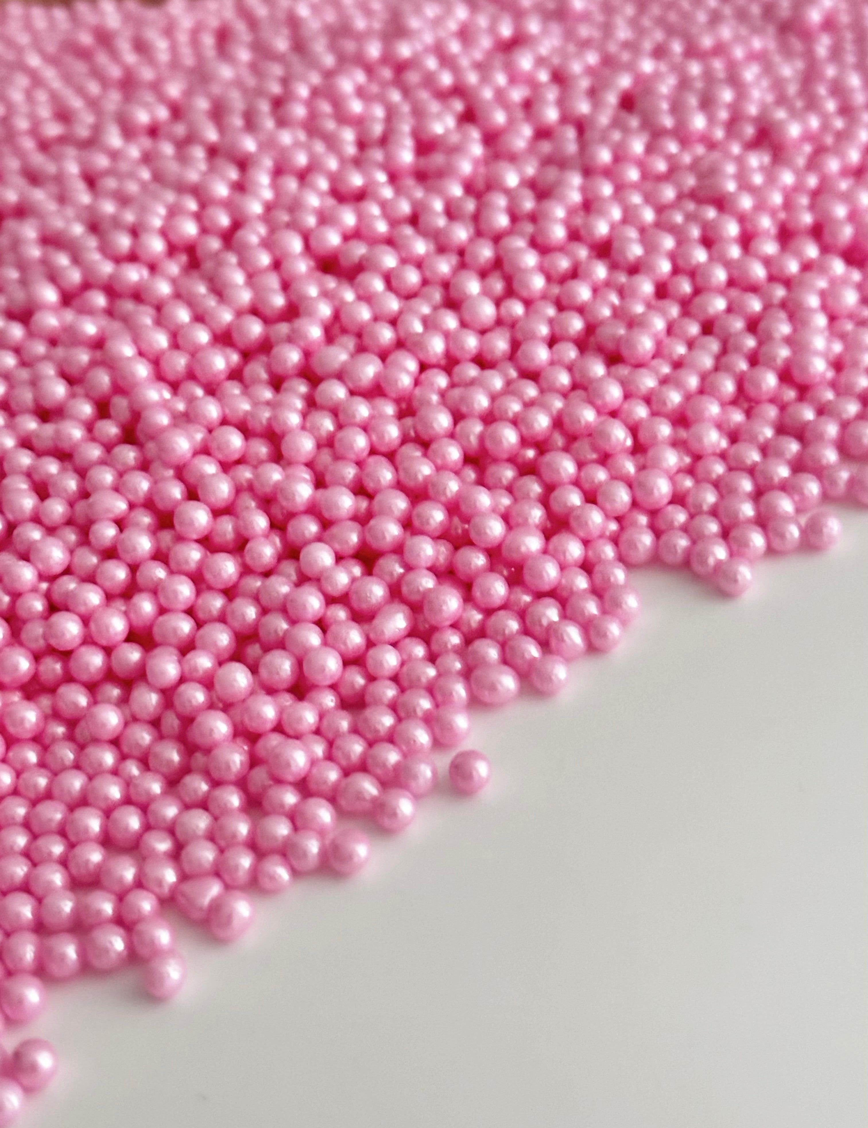 Pink Pearl Sprinkles - Halal, Vegan, Gluten & Dairy-Free - Sugary Solutions