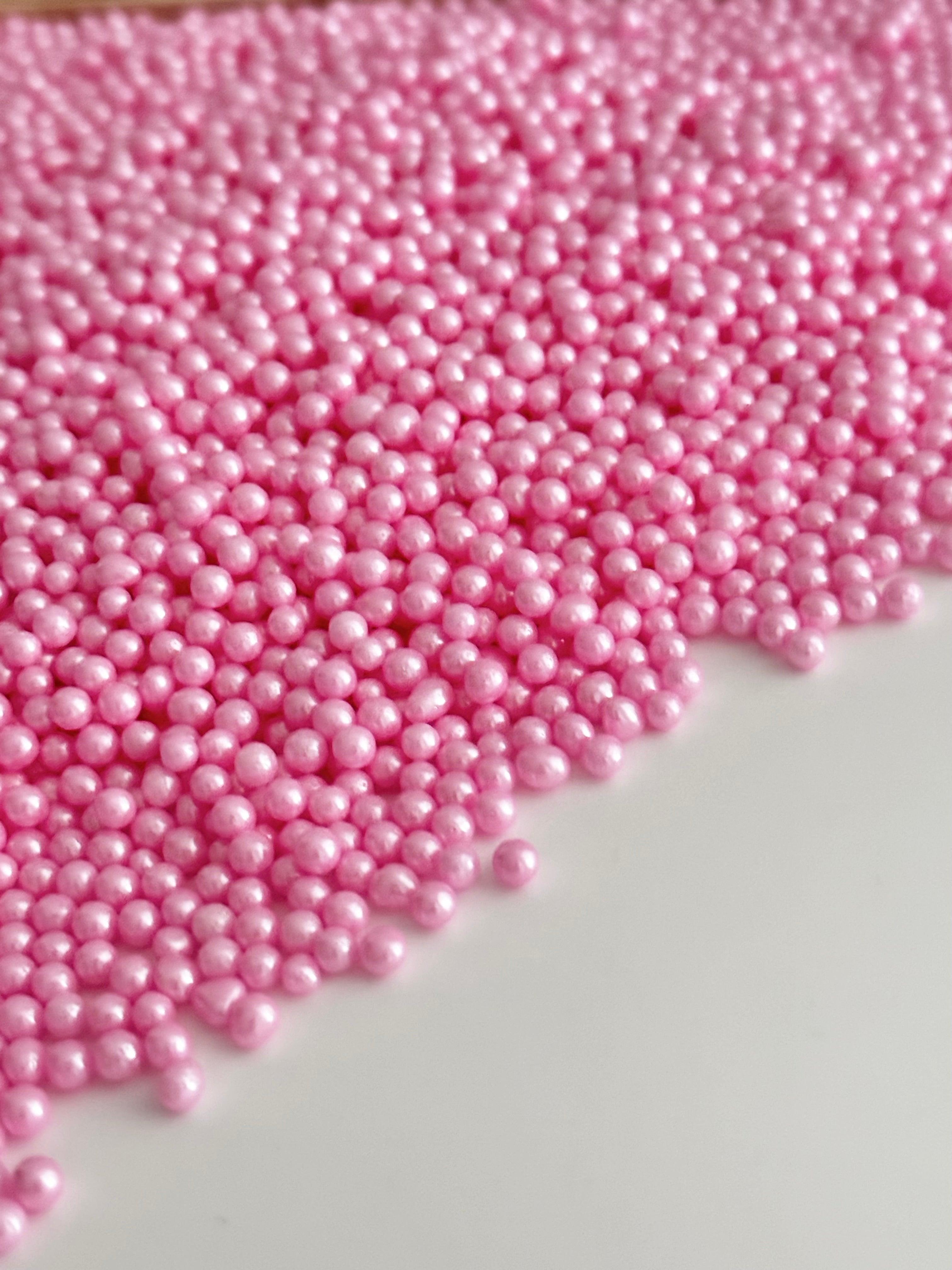 Pink Pearl Sprinkles - Halal, Vegan, Gluten & Dairy-Free - Sugary Solutions