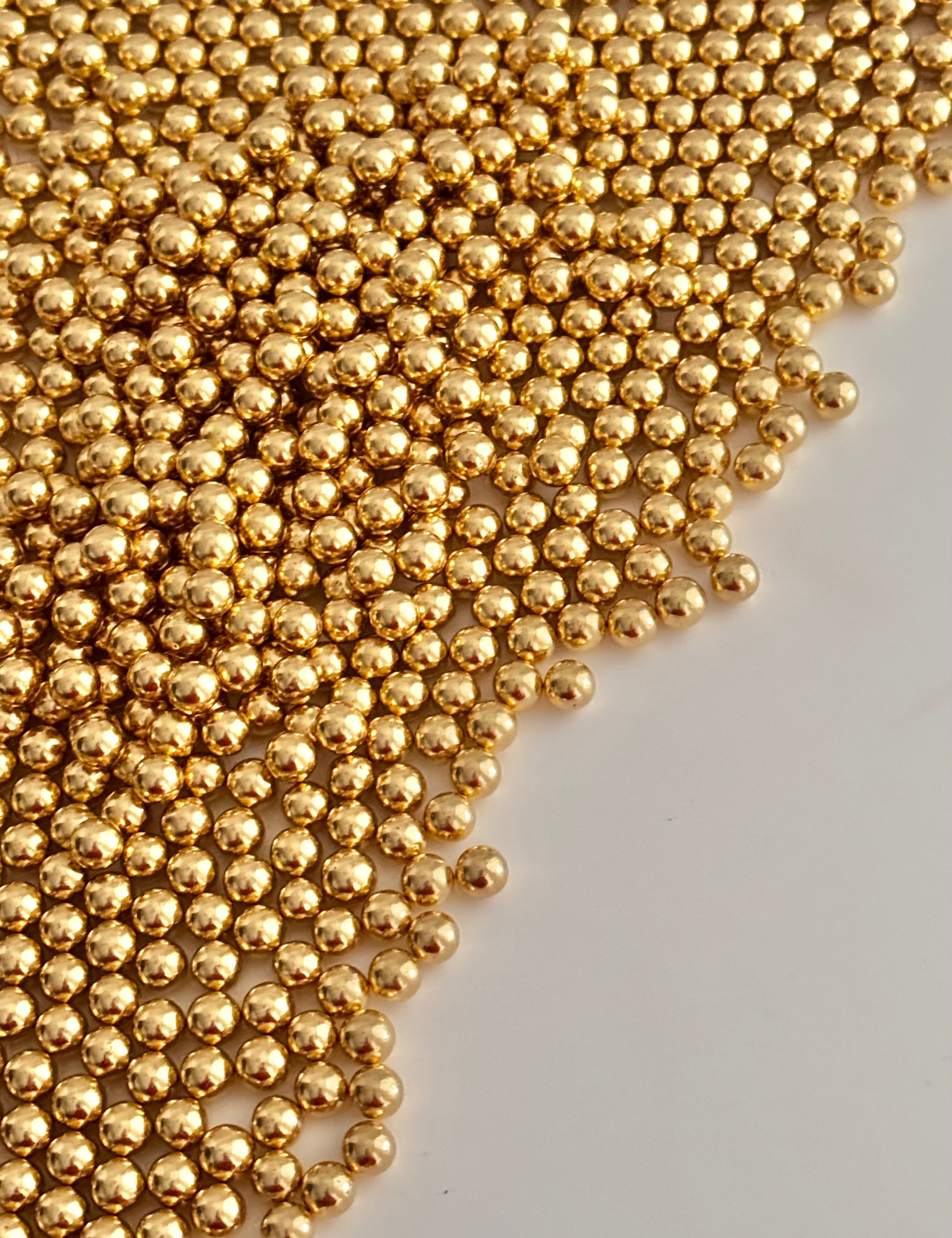 Gold Metallic Sprinkles 7mm - Sugary Solutions