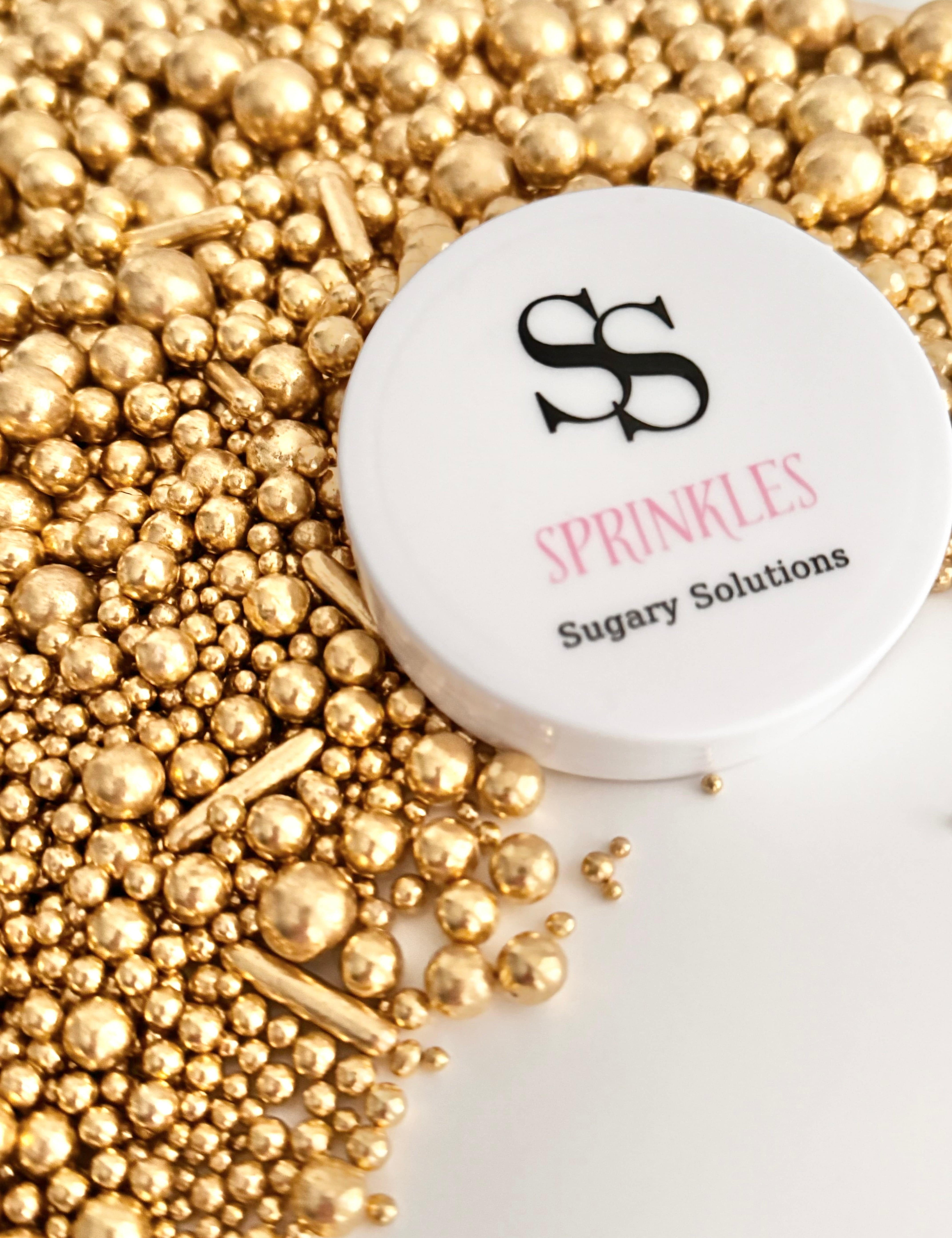 Shop Gold Metallic Sprinkles Mix for Cakes & Cupcakes