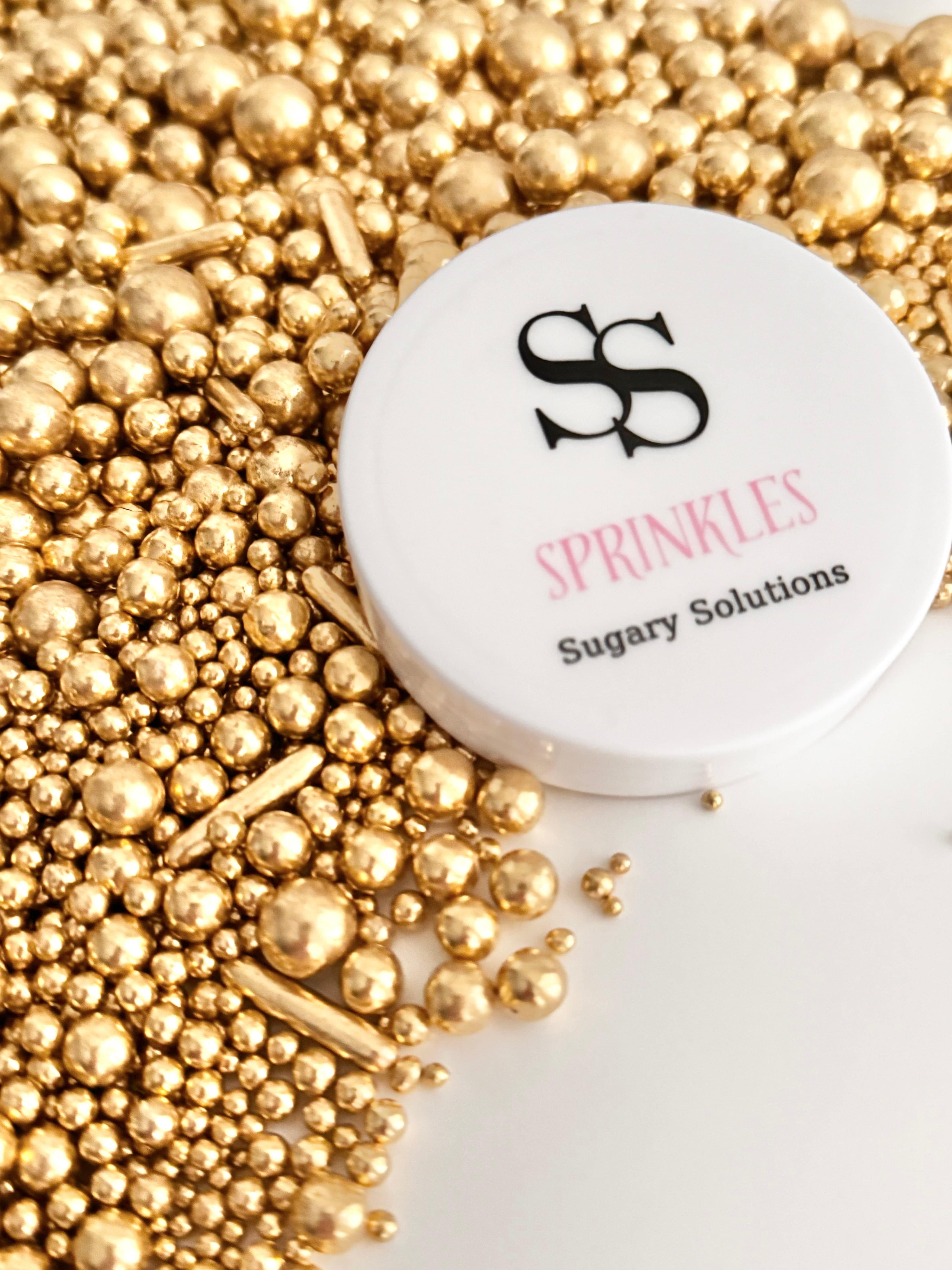 Shop Gold Metallic Sprinkles Mix for Cakes & Cupcakes
