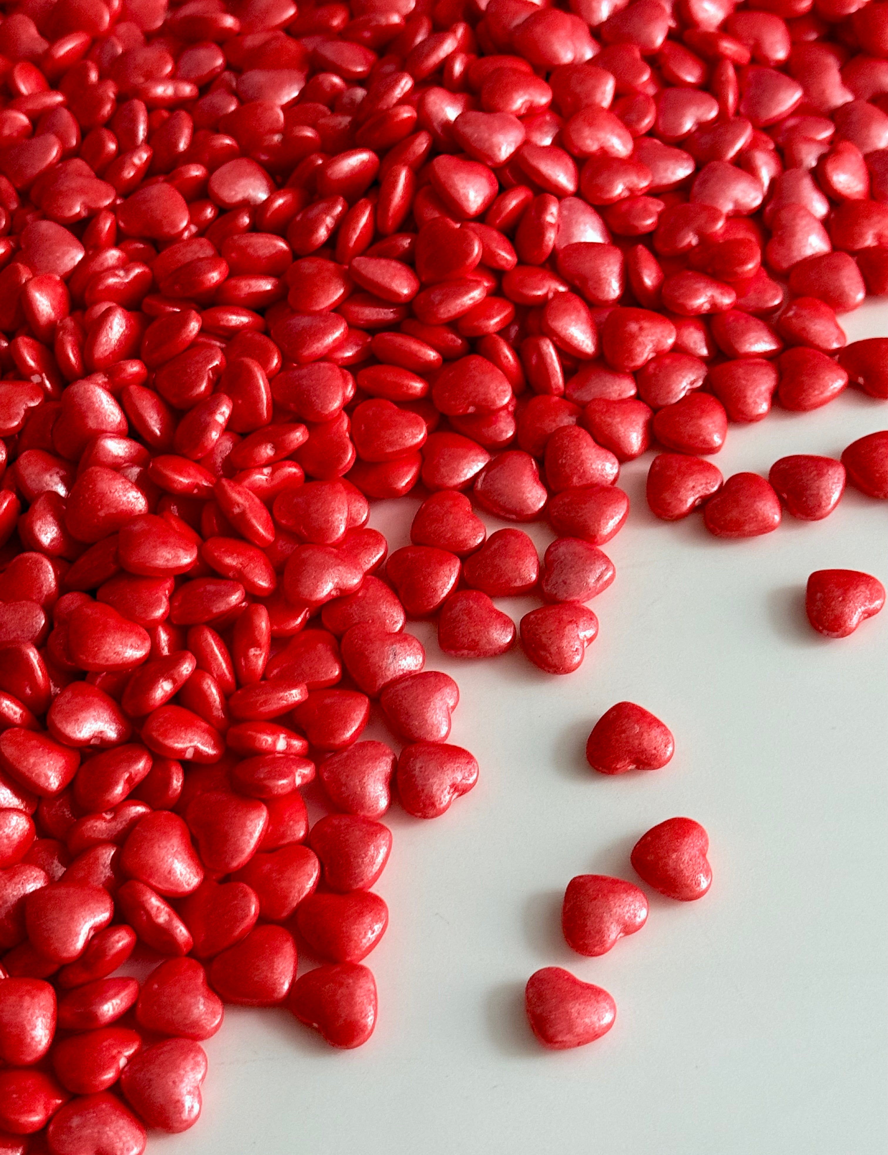 Red Heart Sprinkles - Sugary Solutions