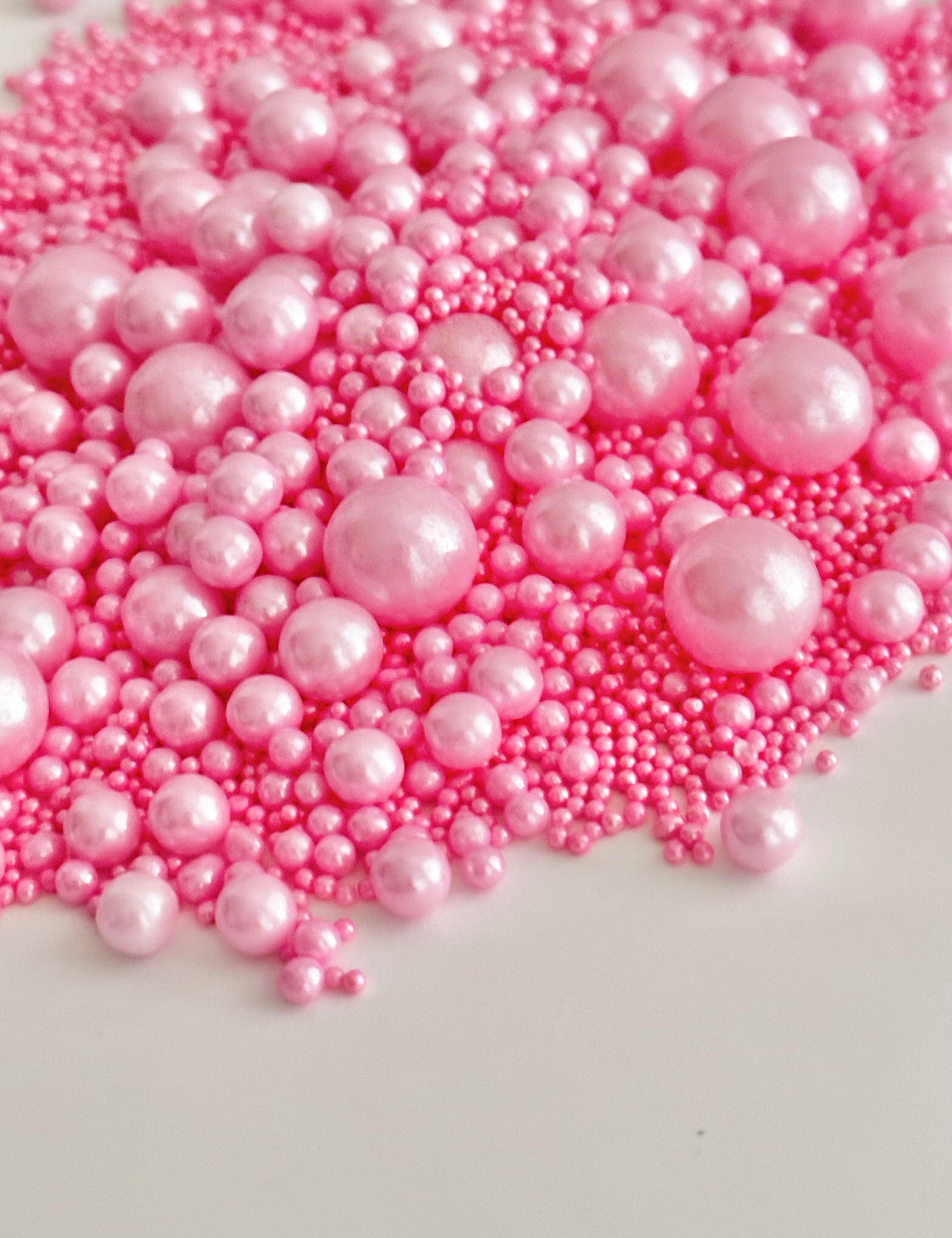 Pink Pearl Sprinkles Mix - Halal, Vegan, Gluten & Dairy-Free - Sugary Solutions