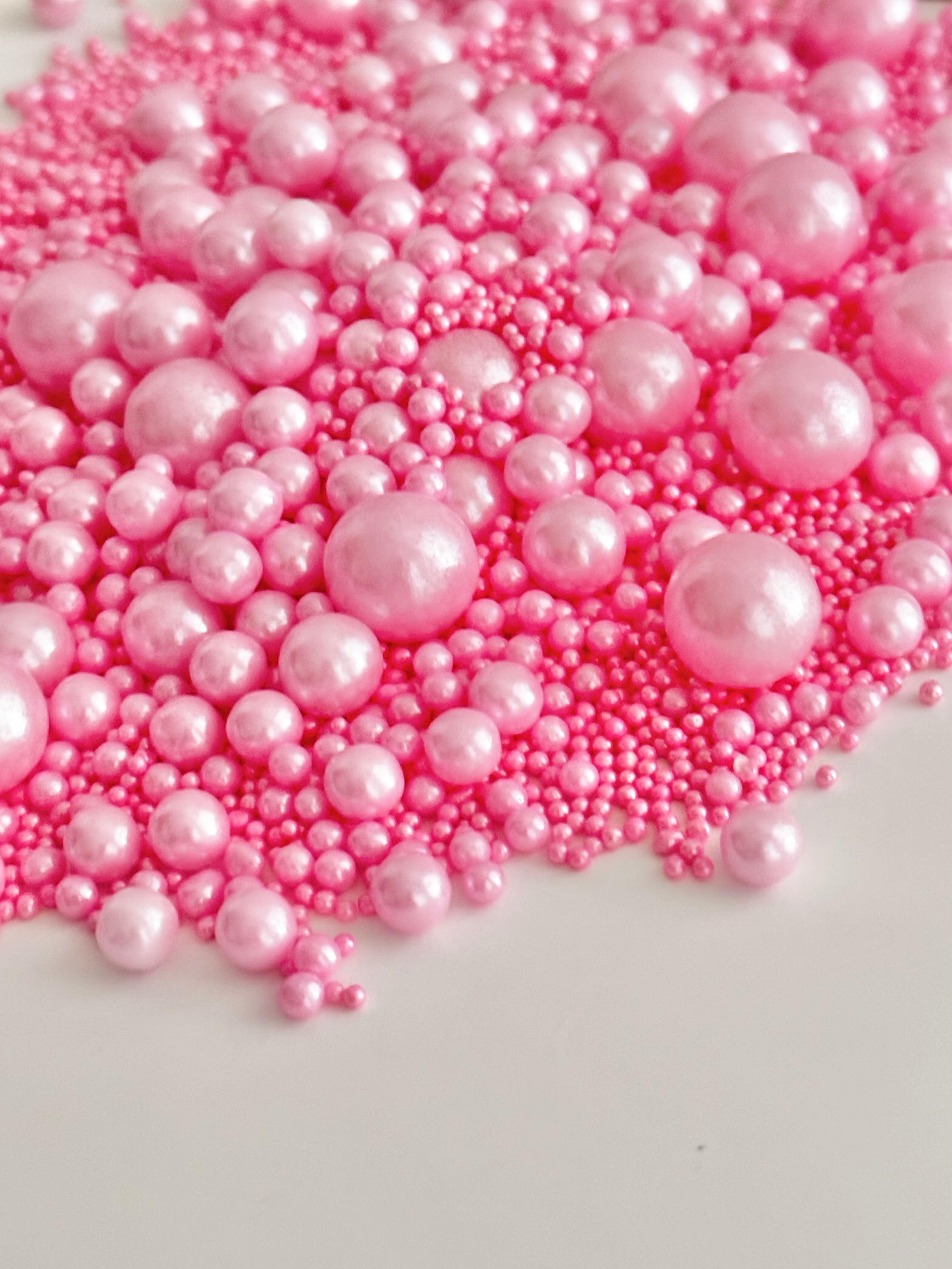 Pink Pearl Sprinkles Mix - Halal, Vegan, Gluten & Dairy-Free - Sugary Solutions