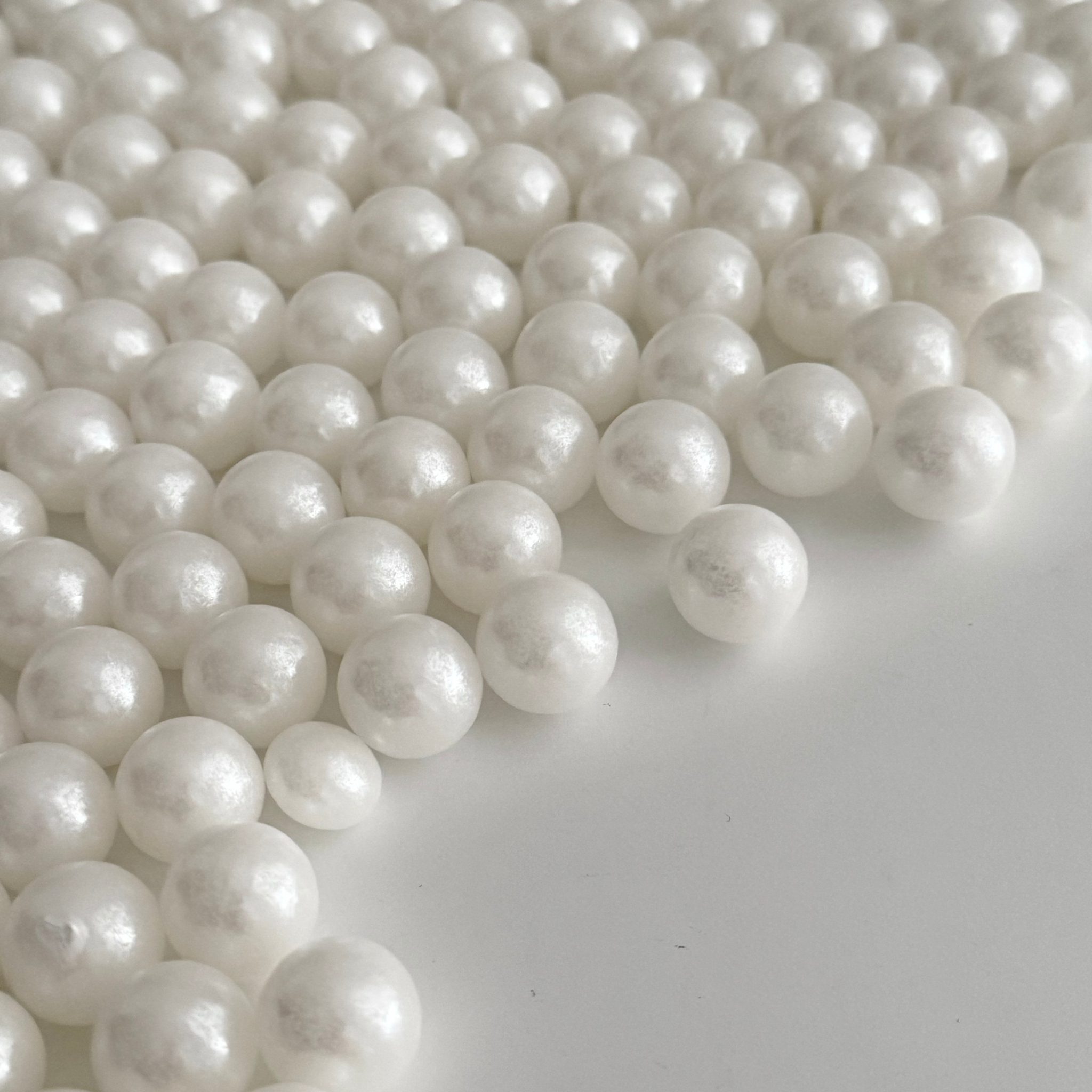 White Pearl Sprinkles 14mm | Sprinkle Magic