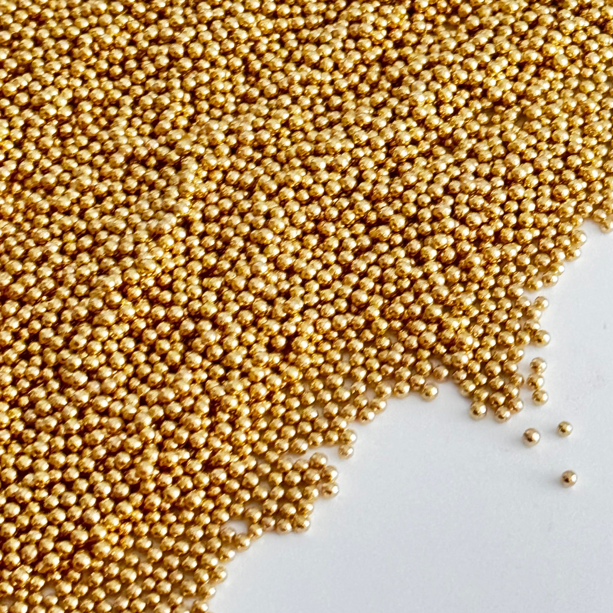 Gold Metallic Sprinkles 2mm | Sprinkle Magic