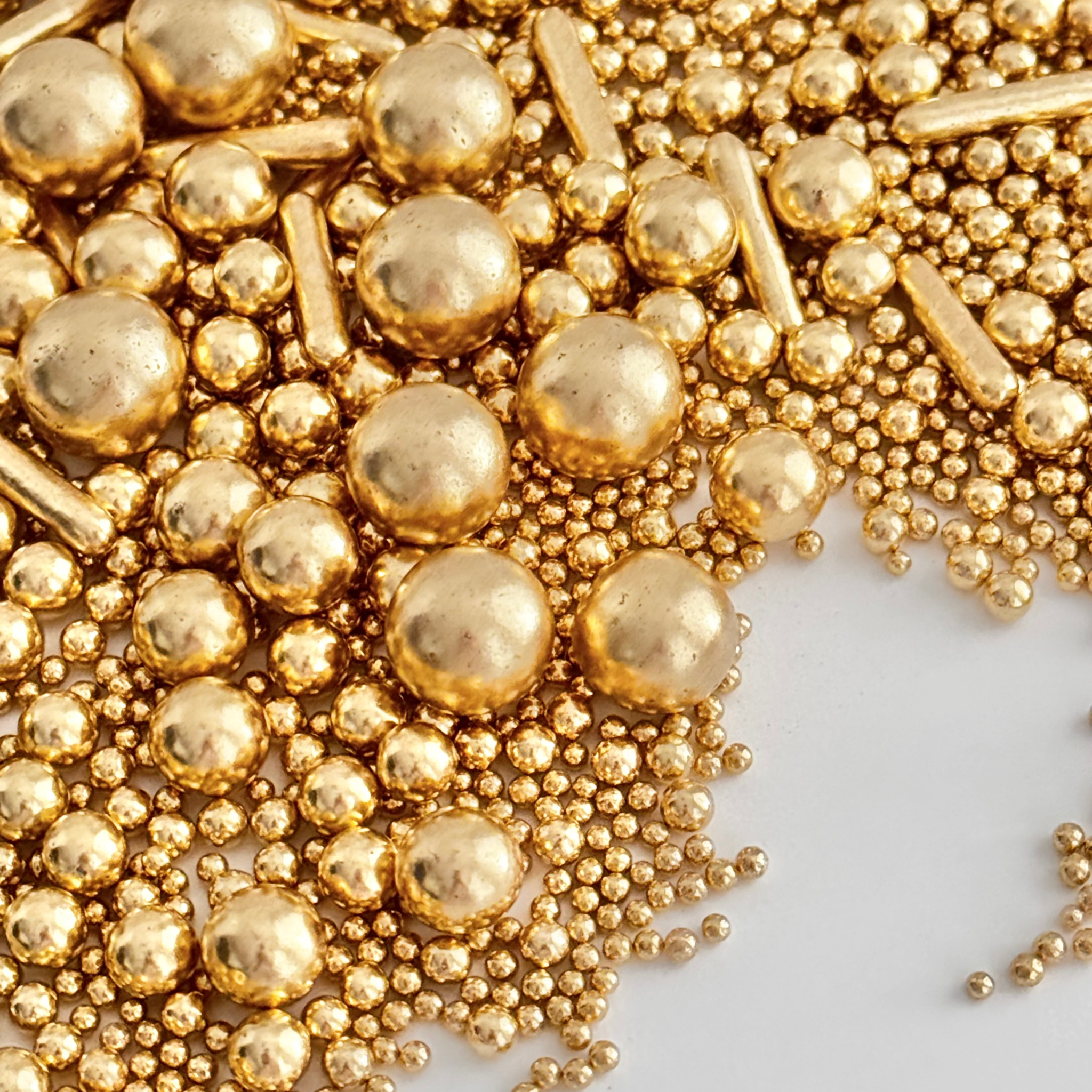 Gold Metallic Sprinkles Mix | Sprinkle Magic