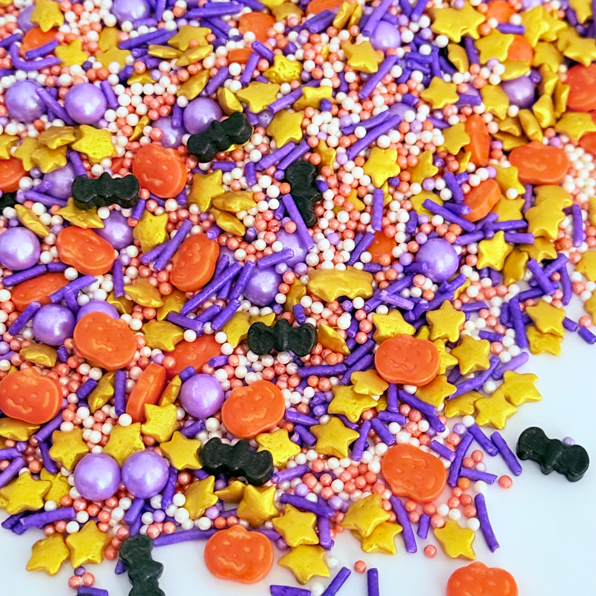 Halloween Pumpkin Sprinkle Mix - Sugary Solutions
