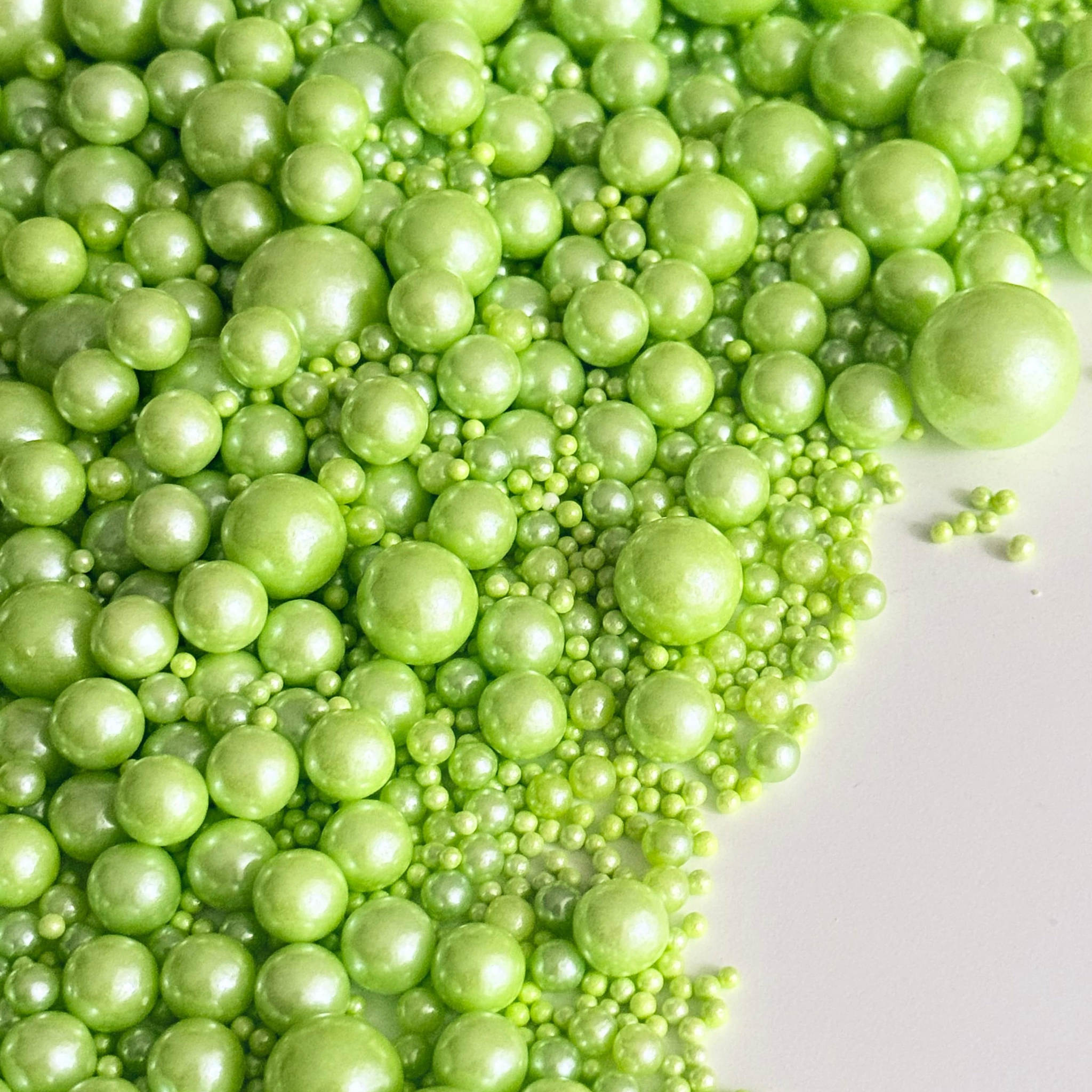 Green Pearl Sprinkle Mix - 1kg Wholesale - Sugary Solutions